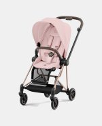 Carucior 2 in 1 : Cadru Carucior pentru Copii Mios Matt Black + Landou Mios Lux Peach Pink + Parte Sport Carucior MIOS Peach Pink Cybex Platinum - imagine 14