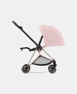 Carucior 2 in 1 : Cadru Carucior pentru Copii Mios Matt Black + Landou Mios Lux Peach Pink + Parte Sport Carucior MIOS Peach Pink Cybex Platinum - imagine 16