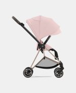 Carucior 2 in 1 : Cadru Carucior pentru Copii Mios Matt Black + Landou Mios Lux Peach Pink + Parte Sport Carucior MIOS Peach Pink Cybex Platinum - imagine 17