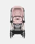 Carucior 2 in 1 : Cadru Carucior pentru Copii Mios Matt Black + Landou Mios Lux Peach Pink + Parte Sport Carucior MIOS Peach Pink Cybex Platinum - imagine 18