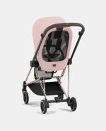 Carucior 2 in 1 : Cadru Carucior pentru Copii Mios Matt Black + Landou Mios Lux Peach Pink + Parte Sport Carucior MIOS Peach Pink Cybex Platinum - imagine 19