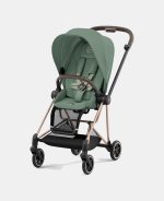 Carucior 2 in 1 : Cadru Carucior pentru Copii Mios Chrome Brown + Parte Sport Carucior MIOS Leaf Green + Scoică Auto pentru Copii Cloud T i-Size Plus Leaf Green Cybex Platinum - imagine 8