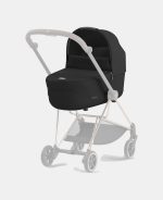 Carucior Nou Nascut Mios: Cadru Carucior pentru Copii Mios Chrome Brown + Landou Mios Lux Sepia Black Cybex Platinum - imagine 11