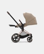 Carucior Sport Priam: Cadru Carucior pentru Copii Priam Chrome Brown + Parte Sport Carucior Priam Cozy Beige Cybex Platinum - imagine 7