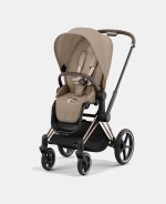 Carucior Sport Priam: Cadru Carucior pentru Copii Priam Chrome Brown + Parte Sport Carucior Priam Cozy Beige Cybex Platinum - imagine 10