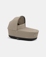 Carucior Nou Nascut Priam: Cadru Carucior pentru Copii Priam Chrome Black + Landou PRIAM Lux Cozy Beige Cybex Platinum - imagine 6