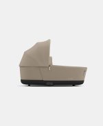 Carucior Nou Nascut Priam: Cadru Carucior pentru Copii Priam Chrome Black + Landou PRIAM Lux Cozy Beige Cybex Platinum - imagine 9