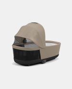 Carucior Nou Nascut Priam: Cadru Carucior pentru Copii Priam Chrome Black + Landou PRIAM Lux Cozy Beige Cybex Platinum - imagine 10
