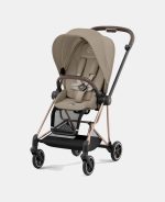 Carucior 2 in 1 Cadru Carucior pentru Copii Mios Rosegold + Landou Mios Lux Cozy Beige + Parte Sport Carucior MIOS Cozy Beige Cybex Platinum - imagine 13