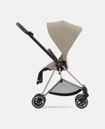 Carucior 2 in 1 Cadru Carucior pentru Copii Mios Rosegold + Landou Mios Lux Cozy Beige + Parte Sport Carucior MIOS Cozy Beige Cybex Platinum - imagine 14
