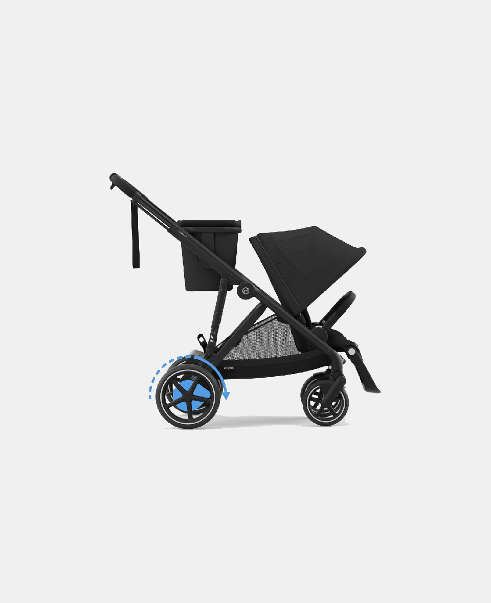 524000517.jpg Cărucior pentru copii eGazelle S BLK Moon Black Cybex Gold - imagine 1