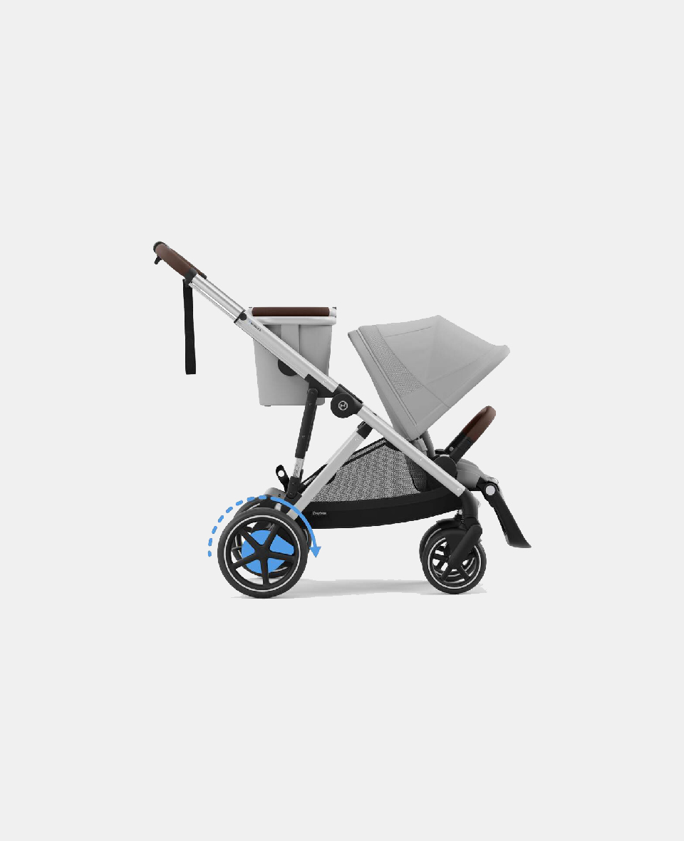 524000523.jpg Cărucior pentru copii eGazelle S SLV Stone Grey Cybex Gold - imagine 1