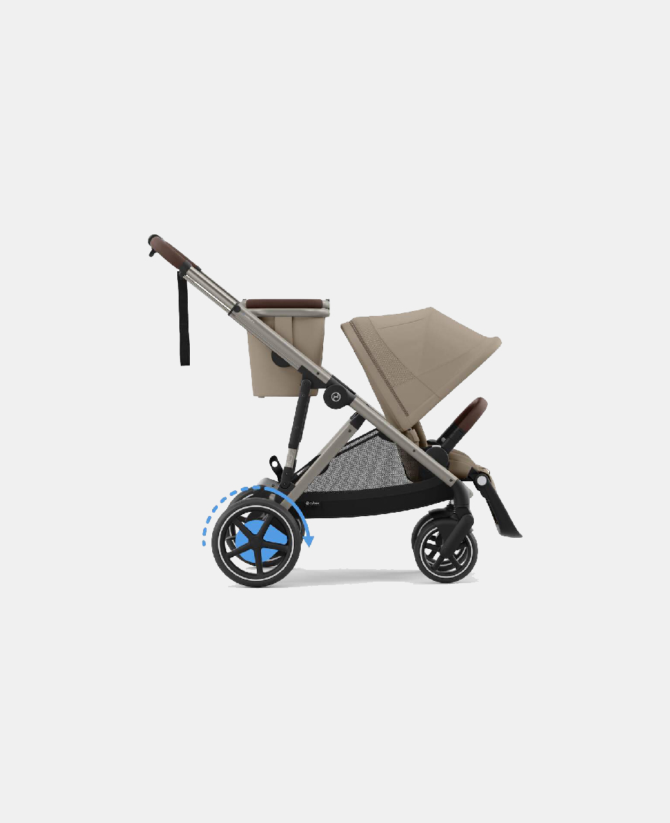 524000547.jpg Cărucior pentru copii eGazelle S TPE Almond Beige Cybex Gold - imagine 1