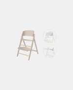 Scaun de masa bebe Inalt 3 in 1 Click & Fold All Natural Cybex Gold