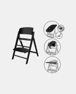 Scaun de masa bebe Inalt 4 in 1 Click & Fold Stunning Black Cybex Gold - imagine 2