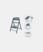 Scaun de masa bebe Inalt 4 in 1 Click & Fold Stone Blue | mid blue Cybex Gold