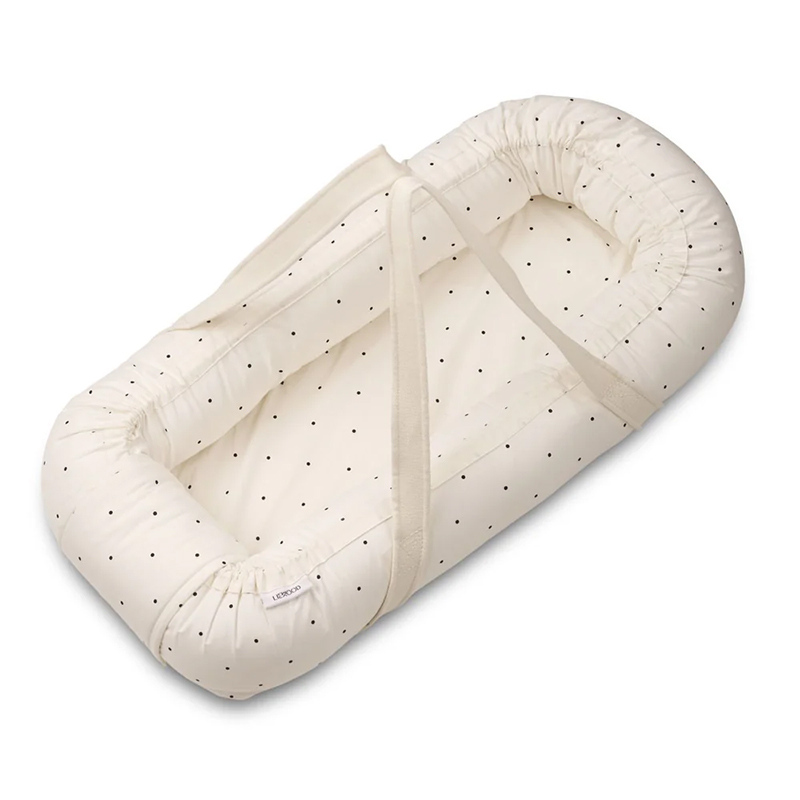 5713370588010.jpg Babynest / Babylift din bumbac organic - Classic dot creme - Liewood - imagine 1