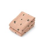 Muselină set 2 bucăți din bumbac organic - Mini Berry / Pale tuscany - Liewood