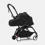 Stokke YOYO³ cu cadru negru și pachet Nou-Născuți 0+ Black