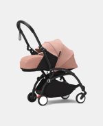 Stokke YOYO³ cu cadru negru și pachet Nou-Născuți 0+ Ginger