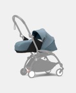 Stokke YOYO³ cu cadru negru și pachet Nou-Născuți 0+ Aqua - imagine 3