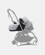 Stokke YOYO³ cu cadru negru și pachet Nou-Născuți 0+ Stone - imagine 3