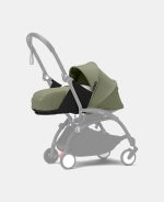 Stokke YOYO³ cu cadru negru și pachet Nou-Născuți 0+ Olive - imagine 3