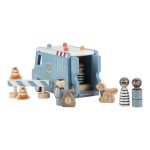 Mașină de poliție din lemn FSC cu accesorii și polițist - Little Dutch - imagine 2