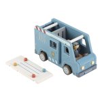 Mașină de poliție din lemn FSC cu accesorii și polițist - Little Dutch - imagine 3