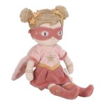Papusa textila - Superhero Rosa - 35 cm - Little Dutch - imagine 2