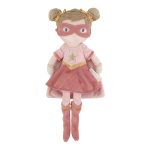 Papusa textila - Superhero Rosa - 35 cm - Little Dutch