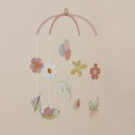 Carusel decorativ din carton FSC - Colectia Flowers & Butterflies - Little Dutch - imagine 3