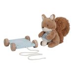 Jucarie din lemn FSC cu roti si snur pentru tras - Forest Friends - Little Dutch - imagine 2