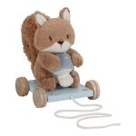 Jucarie din lemn FSC cu roti si snur pentru tras - Forest Friends - Little Dutch