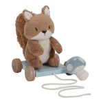 Jucarie din lemn FSC cu roti si snur pentru tras - Forest Friends - Little Dutch - imagine 3
