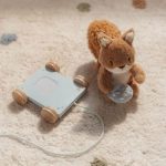 Jucarie din lemn FSC cu roti si snur pentru tras - Forest Friends - Little Dutch - imagine 9
