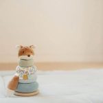 Jucarie din lemn FSC si textil pentru stivuire - Forest Friends - Little Dutch - imagine 6