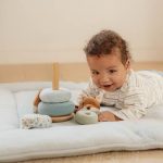Jucarie din lemn FSC si textil pentru stivuire - Forest Friends - Little Dutch - imagine 7