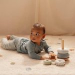 Jucarie din lemn FSC si textil pentru stivuire - Forest Friends - Little Dutch - imagine 8