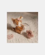 Jucărie din pluș cu inel cu mărgele Căprioară - Fairy Garden - Little Dutch - imagine 6