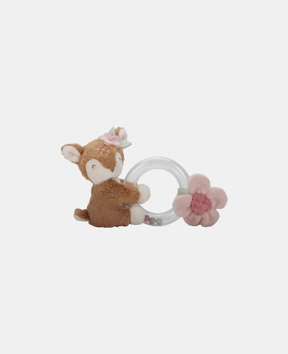 8713291890145.jpg Jucărie din pluș cu inel cu mărgele Căprioară - Fairy Garden - Little Dutch - imagine 1