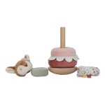 Jucarie din lemn FSC si textil pentru stivuire - Fairy Garden - Little Dutch - imagine 2