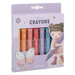 Creioane cerate ROSA - set 8 bucati - Little Dutch