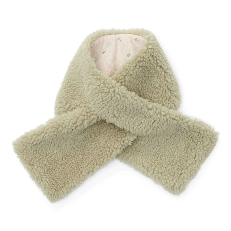 8720986874601.jpg Fular din material teddy - Soft Green - Little Dutch - imagine 1