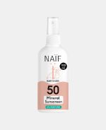 Spray cu protecție solară minerală SPF 50 FĂRĂ parfum - Bebeluși și copii - 100 ml – Naïf - imagine 2