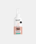 Spray cu protecție solară minerală SPF 50 FĂRĂ parfum - Bebeluși și copii - 100 ml – Naïf