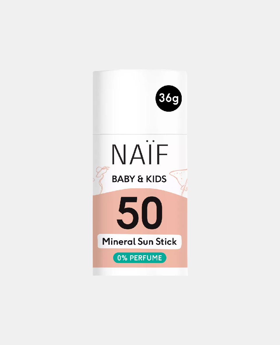 8721008611204.jpg Stick cu protecție solară SPF50 FĂRĂ parfum - Bebeluși și copii – Naïf - imagine 1