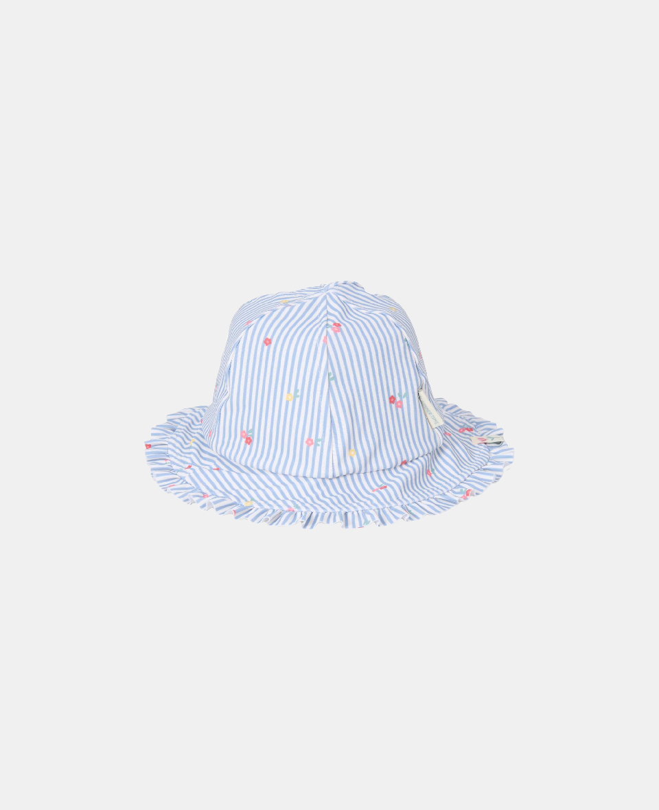 8721122575291.jpg Pălărie de soare cu protecție UV 50+ - Sunny Flowers Blue - Little Dutch - imagine 1