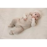 Botoșei din bumbac organic - Soft Beige Melee - Newborn Naturals - Little Dutch - imagine 3
