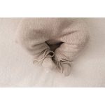 Botoșei din bumbac organic - Soft Beige Melee - Newborn Naturals - Little Dutch - imagine 6